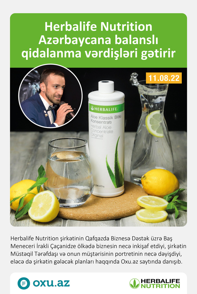 Herbalife Nutrition Azərbaycana balanslı qidalanma vərdişləri gətirir