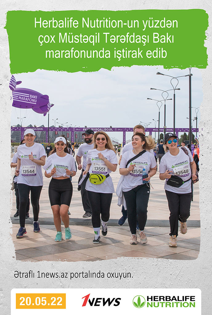 Herbalife Nutrition-un yüzdən çox Müstəqil Tərəfdaşı Bakı marafonunda iştirak edib