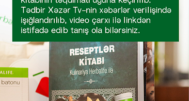 Bakıda Herbalife reseptlər kitabının təqdimatı keçirilib